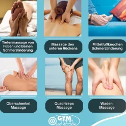 Gymform® Shiatsu Fußmassagegerät und Beinmassagegerät Leg Action