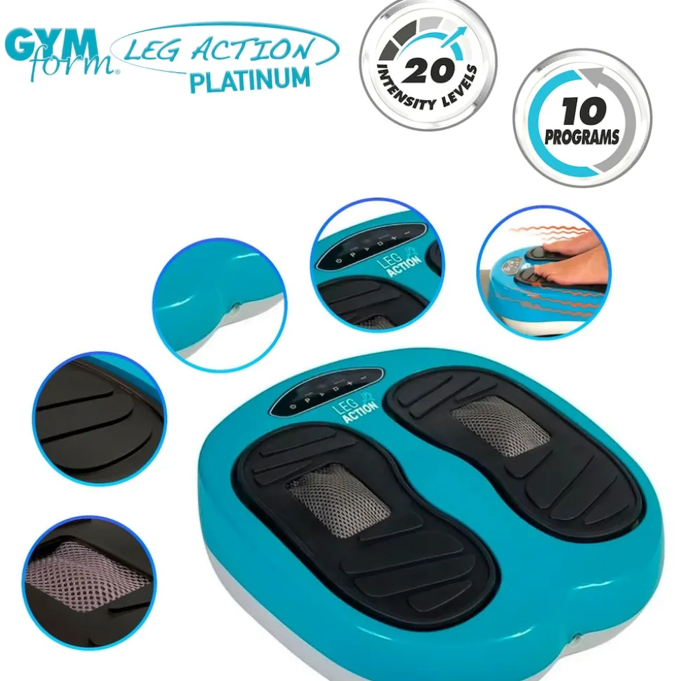 Gymform® Shiatsu Fußmassagegerät und Beinmassagegerät Leg Action Platinum