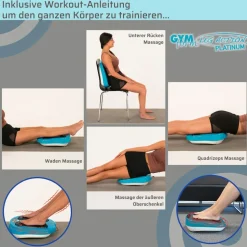 Gymform® Shiatsu Fußmassagegerät und Beinmassagegerät Leg Action Platinum