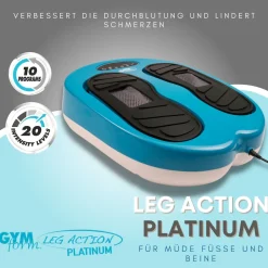 Gymform® Shiatsu Fußmassagegerät und Beinmassagegerät Leg Action Platinum