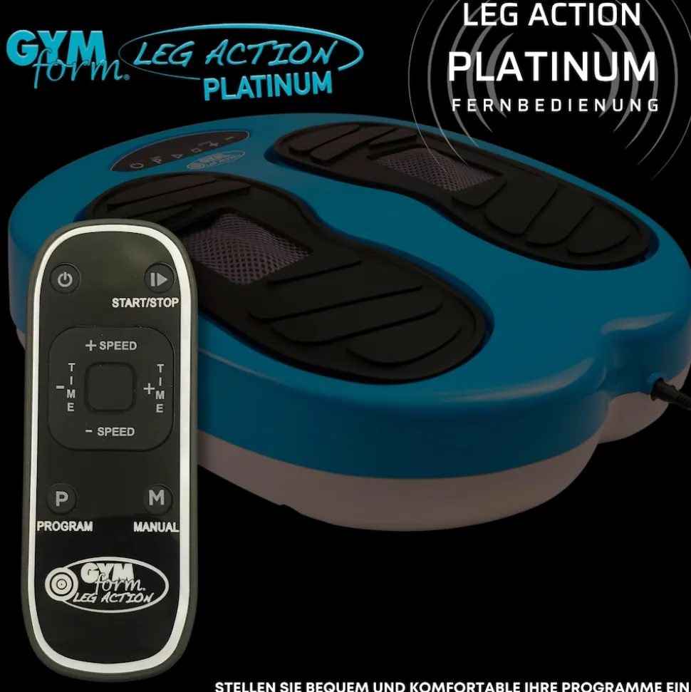 Gymform® Shiatsu Fußmassagegerät und Beinmassagegerät Leg Action Platinum