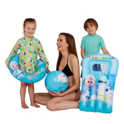 Happy People - Cocomelon 3er Strandset - Wasserball, Schwimmring & Luftmatratze