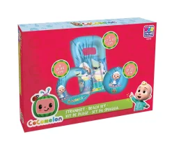 Happy People - Cocomelon 3er Strandset - Wasserball, Schwimmring & Luftmatratze