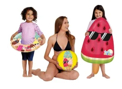 Happy People - Happy Summer 3er Strandset Wasserball, Schwimmring & Luftmatratze baden planschen