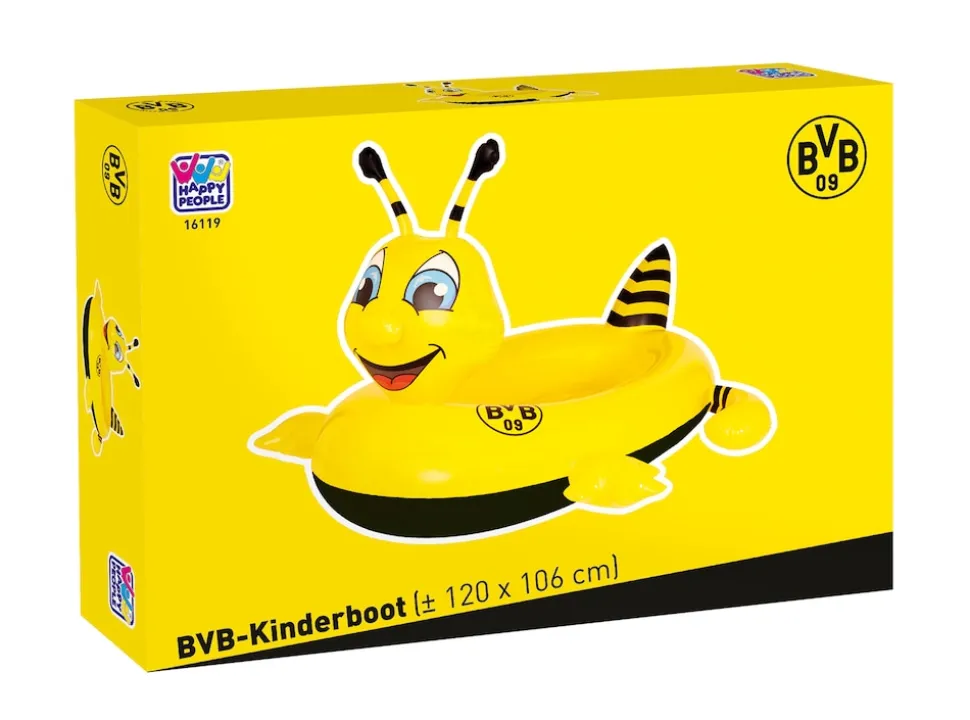 Happy People - Kinderboot - BVB Borussia Dortmund Emma (120x100x72cm) Schlauchboot Biene