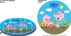 Happy People - Sprinklermatte - Peppa Wutz (Ø 150 cm) Wassersprenkler Kinder Badespaß