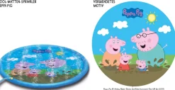 Happy People - Sprinklermatte - Peppa Wutz (Ø 150 cm) Wassersprenkler Kinder Badespaß