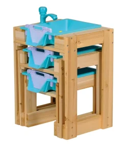 Happy People - Wasser-Spieltisch 3er Set - mit Schleusenfunktion Wasserspielzeug
