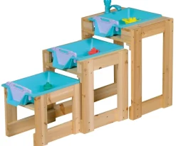 Happy People - Wasser-Spieltisch 3er Set - mit Schleusenfunktion Wasserspielzeug