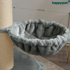 HAPPYPET Universal XXL Liegemulde für Kratzbaum Ø 45 cm, Grau | Grau