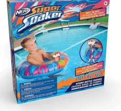 Hasbro Nerf Super Soaker Hydro Battle Cruiser Schwimmring mit Wasser Blaster für Pool und Sommer