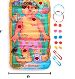 Hasbro Operation Splash Spritzmatte Spielmatte Geschicklichkeit Spiel Sommer Kinder ab 4 Jahren