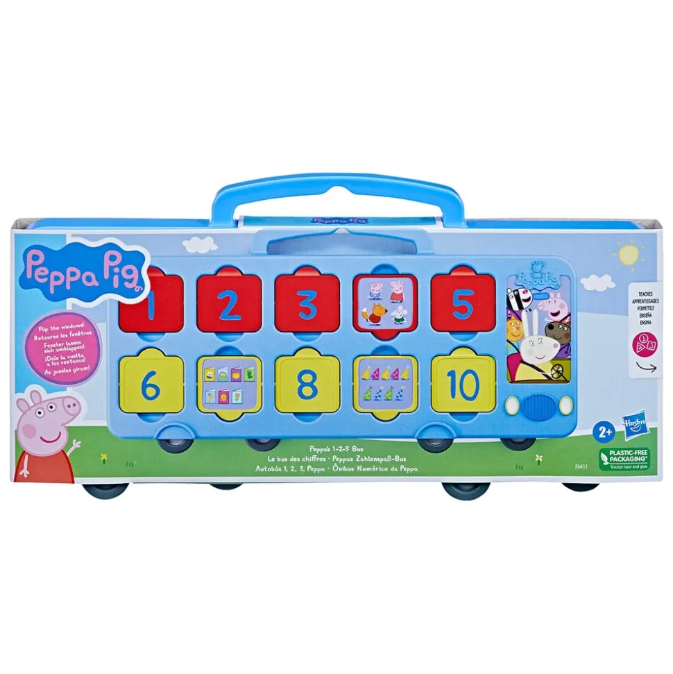 Hasbro Peppa Pig Peppas Zahlenspaß-Bus Mehrfarbig Lernspielzeug