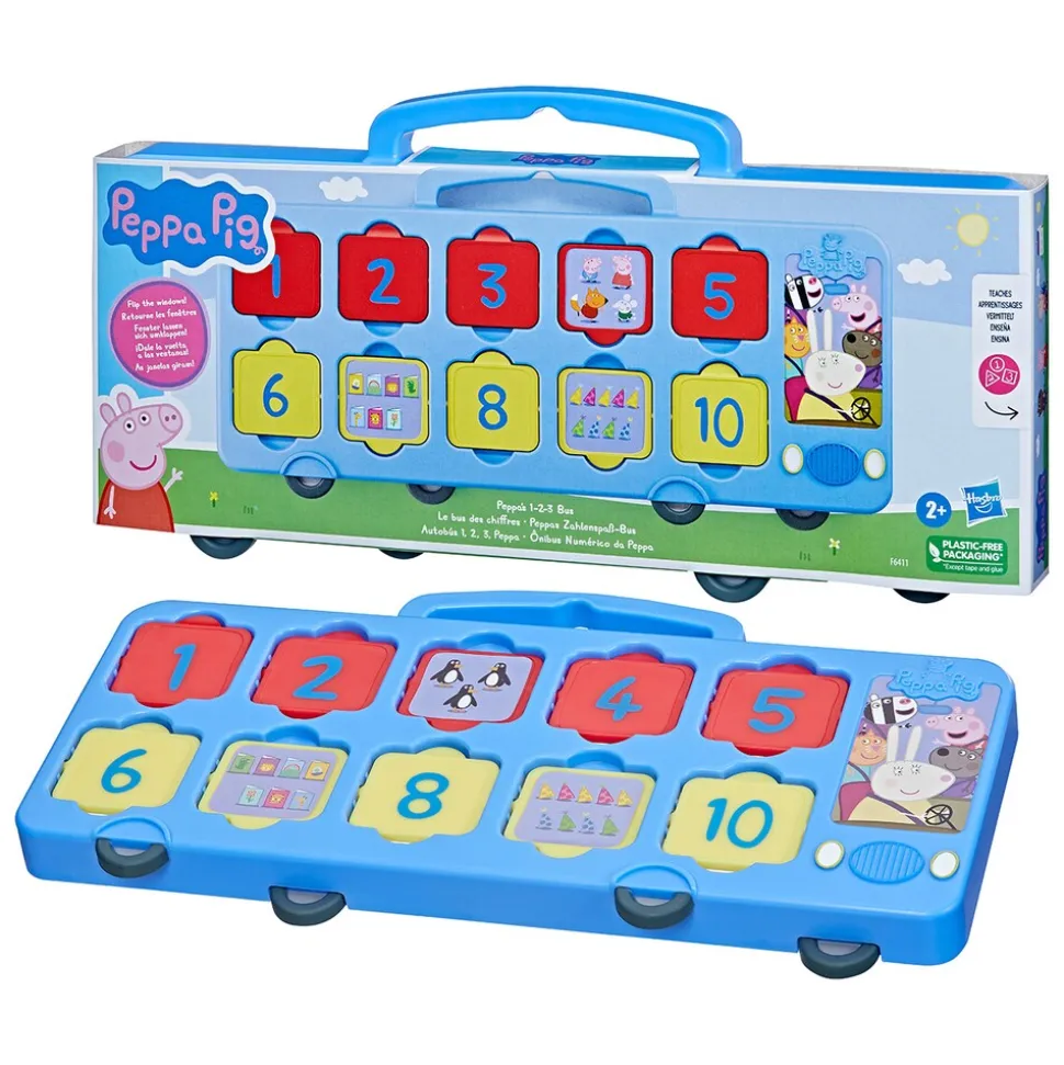 Hasbro Peppa Pig Peppas Zahlenspaß-Bus Mehrfarbig Lernspielzeug
