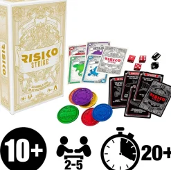 Hasbro - Risiko Strike Kartenspiel Würfelspiel Strategiespiel