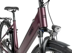 Hawk E-Trekking Lady E-Trekkingrad Damen 28 Zoll 50 cm Wave - Bordeaux