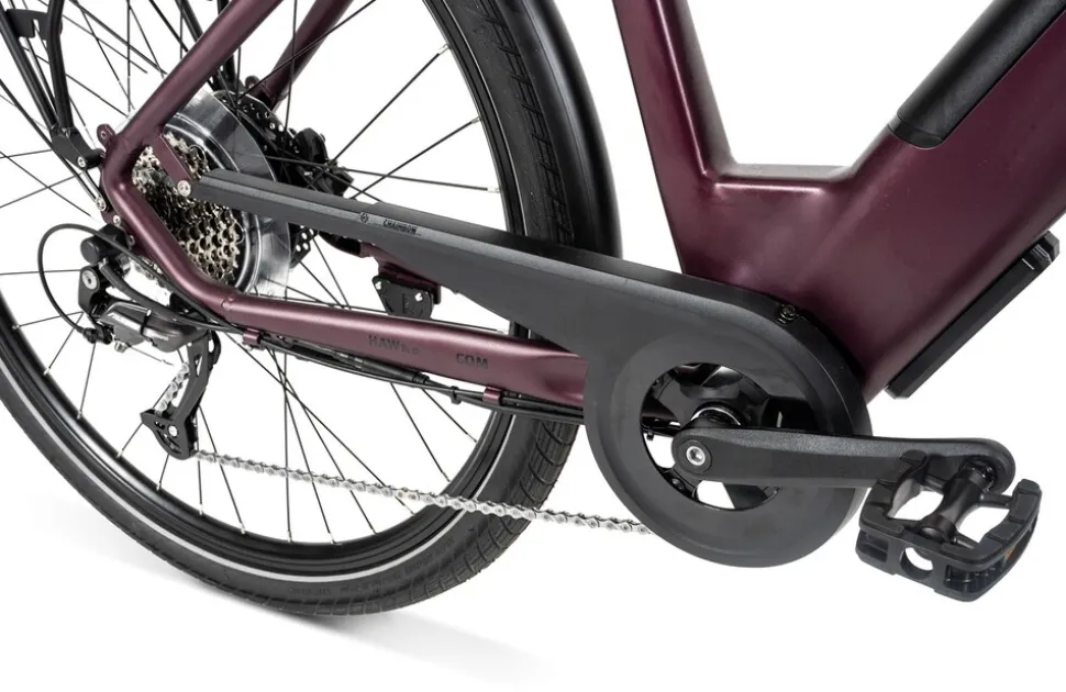Hawk E-Trekking Lady E-Trekkingrad Damen 28 Zoll 50 cm Wave - Bordeaux
