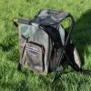 highfeld® Sitzrucksack Ansitzrucksack mit Hocker camouflage Campinghocker Angelhocker Falthocker