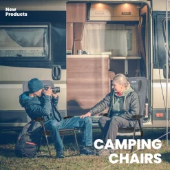HOMECALL Campingstuhl Gartenstuhl Klappbar, Textilene gepolstert mit Quick-Dry-Schaum, 5 fach Verstellbarer Rückenlehne, bis 150kg