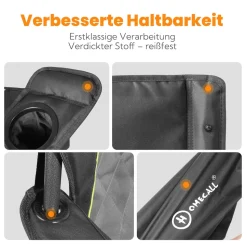 HOMECALL Campingstuhl XXL Klappstuhl, bis 360 KG Belastbar