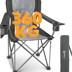 HOMECALL Campingstuhl XXL Klappstuhl, bis 360 KG Belastbar