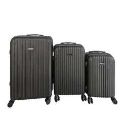 HOME DELUXE Reisekoffer Set VAYA – 3-teilig, Schwarz