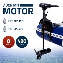 HOME DELUXE Schlauchboot mit Motor PIKE S