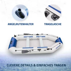 HOME DELUXE Schlauchboot mit Motor PIKE S