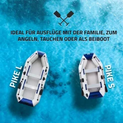 HOME DELUXE Schlauchboot mit Motor PIKE S