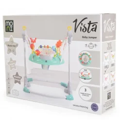 Hopser Vista mit Spielcenter, Musik, Licht, MP3-Anschluss, Höhe einstellbar weiß rot