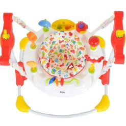 Hopser Vista mit Spielcenter, Musik, Licht, MP3-Anschluss, Höhe einstellbar weiß rot