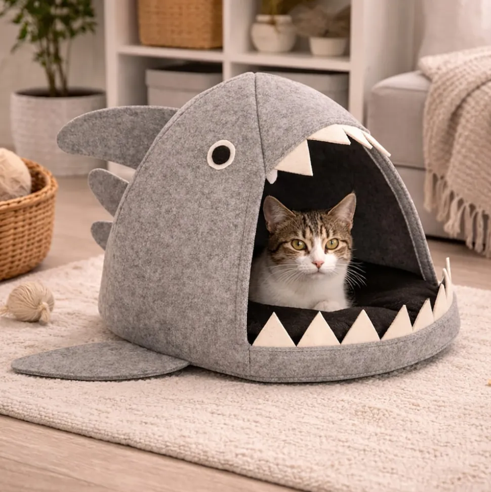 HTI-Living Katzen Körbchen Hai