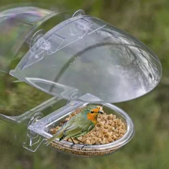 HTI-Living Vogelfutterhaus Nessa transparent 2-teilig
