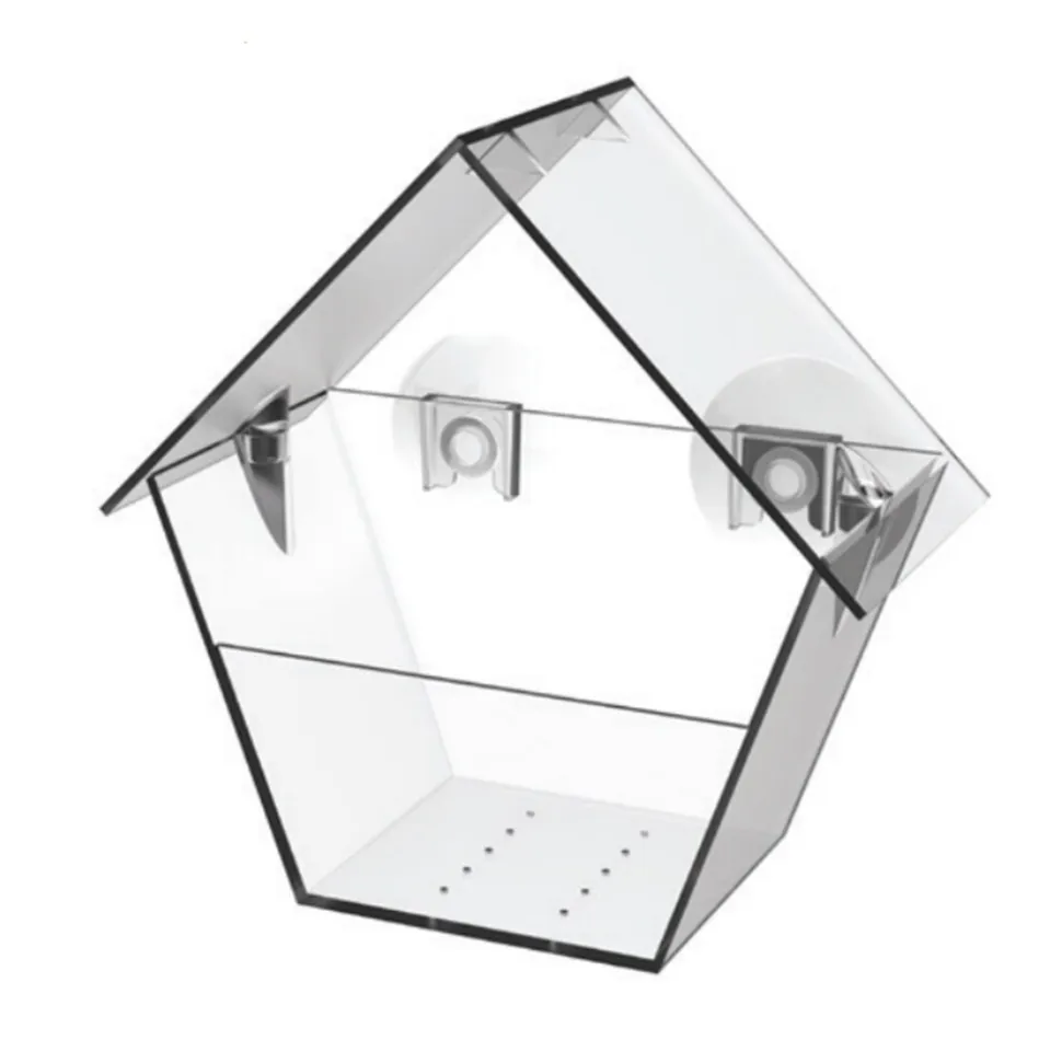 HTI-Living Vogelfutterhaus Nessa transparent 1-teilig