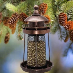HTI-Living Vogelfutterspender Nessa Leuchtturm Metallic Gold