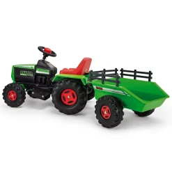 INJUSA Elektrotraktor Basic für Kinder ab 1-3 Jahren – 6V Elektro-Traktor mit Anhänger – Kindertraktor mit Gaspedal, Licht & Sound – Höchstgeschwindigkeit 2-3 km/h
