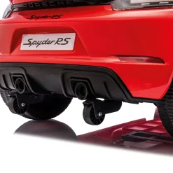 INJUSA Porsche Spyder 12V Elektroauto für Kinder ab 3 Jahren – Luxuskinderauto mit Licht & Sound