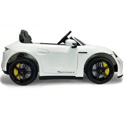INJUSA Porsche Taycan 12V Elektroauto für Kinder ab 3 Jahren – Luxus Kinderauto mit Licht & Sound