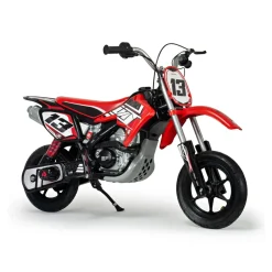 INJUSA Red Fighter Moto Cross Elektromotorrad für Kinder (6-10 Jahre) – 24V Elektro-Motorrad bis 11 km/h