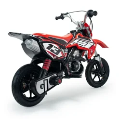 INJUSA Red Fighter Moto Cross Elektromotorrad für Kinder (6-10 Jahre) – 24V Elektro-Motorrad bis 11 km/h