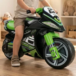 INJUSA Winner Moto XL Laufrad ab 4-7 Jahre – Großes Kindermotorrad Rutscherfahrzeug