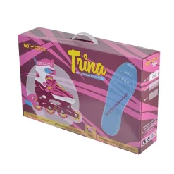 Inliner Kinder Trina 3 in 1, Größe S 30-33 verstellbar, PU Rollen, 608ZB Lager