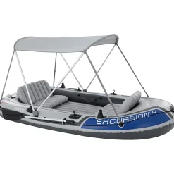 INTEX 68600 - Boots-Überdachung (160x142cm) Dach Schlauchboot Sonnenschutz