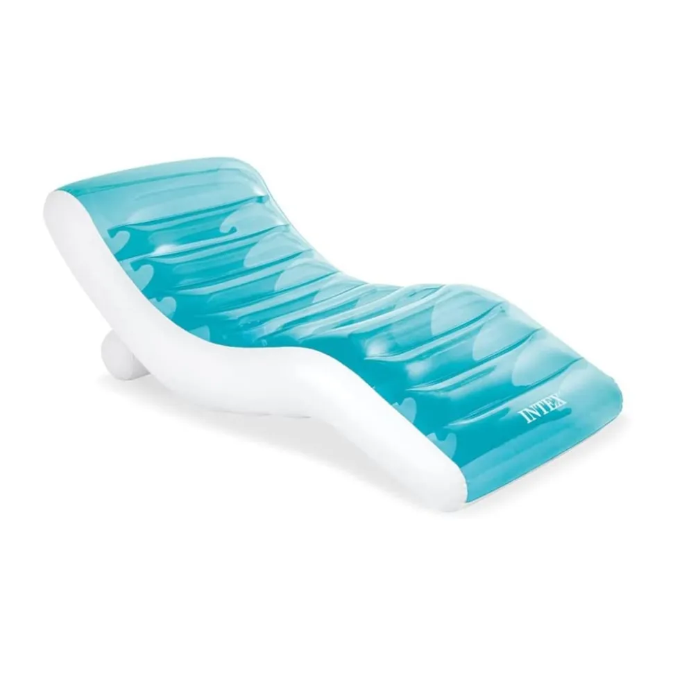 INTEX 56874EU - Lounge - King Cool (blau, 191x99cm) Poolsessel aufblasbar Poolsitz