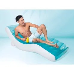 INTEX 56874EU - Lounge - King Cool (blau, 191x99cm) Poolsessel aufblasbar Poolsitz