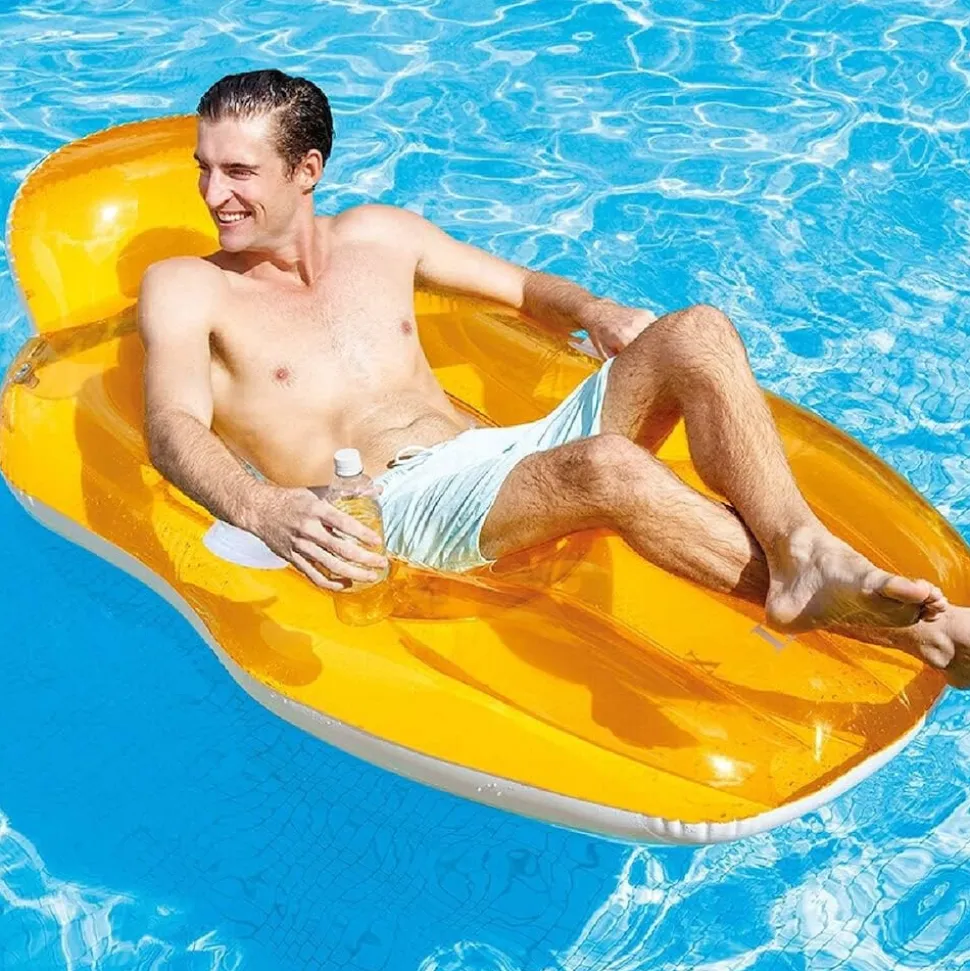 INTEX 56805EU - Luftmatratze - Lounge Chill N' Float (163x104cm) Poolmatratze orange