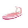 INTEX 57804EU - Luftmatratze - Pink Paradise Boat (244x97x114cm) mit Haltegriffen und Getränkehaltern