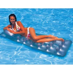 INTEX 58894EU - Luftmatratze - 18-Pocket Suntanner (grau, 188 x 71cm)