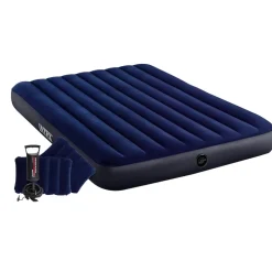 INTEX Luftbett DuraBeam Classic Queen 152x203 cm mit Pumpe & Kissen Set