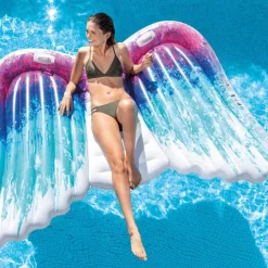 INTEX Luftmatratze Engelsflügel 216x155cm - Pool Lounge mit Griffen